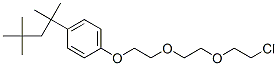 1-クロロ-8-[4-(1,1,3,3-テトラメチルブチル)フェノキシ]-3,6-ジオキサオクタン 化学構造式