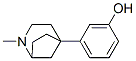 5-(3-hydroxyphenyl)-2-methyl-2-azabicylo(3.2.1)octane Struktur