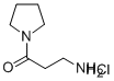3-氨基-1-吡咯烷-1-基丙烷-1-酮盐酸盐, 670253-59-5, 结构式