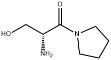 Pyrrolidine, 1-[(2R)-2-amino-3-hydroxy-1-oxopropyl]- (9CI) 结构式