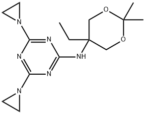 4,6-Di(aziridin-1-yl)-N-(5-ethyl-2,2-dimethyl-1,3-dioxan-5-yl)-1,3,5-triazin-2-amine|