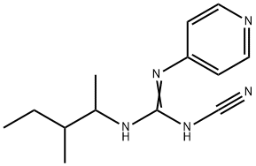 2-Cyano-1-(1,2-dimethylbutyl)-3-(4-pyridyl)guanidine|
