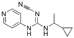 2-Cyano-1-(1-cyclopropylethyl)-3-(4-pyridyl)guanidine|
