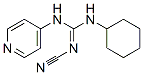2-シアノ-1-シクロヘキシル-3-(4-ピリジル)グアニジン 化学構造式