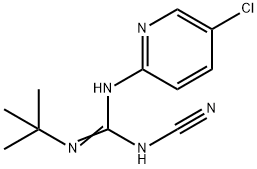 1-tert-Butyl-3-(5-chloro-2-pyridyl)-2-cyanoguanidine Struktur