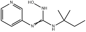 2-ヒドロキシ-1-tert-ペンチル-3-(3-ピリジル)グアニジン 化学構造式