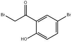 2-BROMO-1-(5-BROMO-2-HYDROXYPHENYL)ETHANONE Struktur
