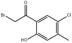 2-Bromo-1-(5-chloro-2-hydroxy-4-methylphenyl)ethanone 结构式