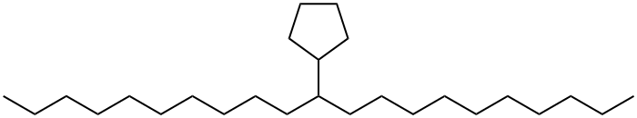 (1-デシルウンデシル)シクロペンタン 化学構造式