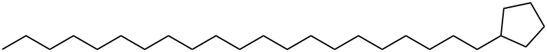 ヘニコシルシクロペンタン 化学構造式