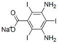 3,5-Diamino-2,4,6-triiodobenzoic acid sodium salt Struktur