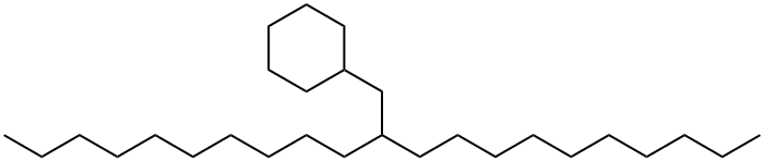 (2-デシルドデシル)シクロヘキサン 化学構造式