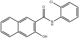 2-ヒドロキシ-3-ナフトエ酸2-クロロアニリド 化学構造式