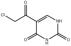 2,4(1H,3H)-Pyrimidinedione, 5-(chloroacetyl)- (9CI) Struktur