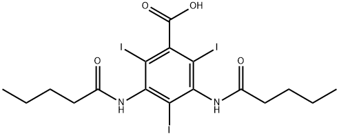 3,5-Bis(valerylamino)-2,4,6-triiodobenzoic acid,67049-60-9,结构式