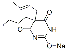 5-(2-ブテニル)-5-ブチル-2-ソジオオキシ-4,6(1H,5H)-ピリミジンジオン 化学構造式