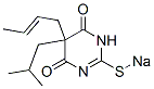 5-(2-Butenyl)-5-isobutyl-2-sodiothio-4,6(1H,5H)-pyrimidinedione,67050-02-6,结构式