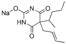 5-(2-Butenyl)-5-(1-methylbutyl)-2-sodiooxy-4,6(1H,5H)-pyrimidinedione Struktur