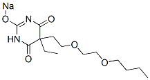 5-[2-(2-Butoxyethoxy)ethyl]-5-ethyl-2-sodiooxy-4,6(1H,5H)-pyrimidinedione Struktur