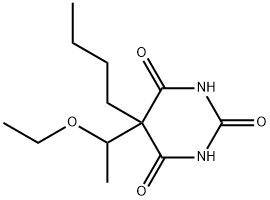 5-Butyl-5-(1-ethoxyethyl)-2,4,6(1H,3H,5H)-pyrimidinetrione Struktur