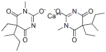 Calcium bis[1,4,5,6-tetrahydro-5-sec-butyl-5-ethyl-1-methyl-4,6-dioxopyrimidine-2-olate] Struktur
