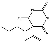 5-ブチル-5-イソプロペニルバルビツル酸 化学構造式