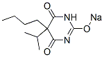 5-Butyl-5-isopropyl-2-sodiooxy-4,6(1H,5H)-pyrimidinedione Struktur