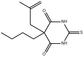 5-Butyl-2,3-dihydro-5-(2-methyl-2-propenyl)-2-thioxo-4,6(1H,5H)-pyrimidinedione Structure