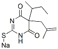 5-sec-ブチル-5-(2-メチル-2-プロペニル)-2-ソジオチオ-4,6(1H,5H)-ピリミジンジオン 化学構造式