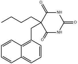 5-Butyl-5-(1-naphtylmethyl)barbituric acid Structure