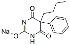 5-ブチル-5-フェニル-2-ソジオオキシ-4,6(1H,5H)-ピリミジンジオン 化学構造式