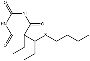 5-[1-(Butylthio)propyl]-5-ethyl-2-sodiooxy-4,6(1H,5H)-pyrimidinedione Struktur