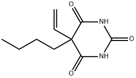 5-ブチル-5-ビニル-2,4,6(1H,3H,5H)-ピリミジントリオン 化学構造式
