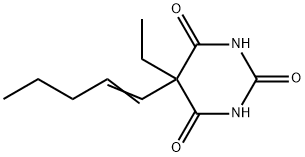 5-Ethyl-5-(1-pentenyl)barbituric acid,67050-83-3,结构式