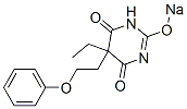 5-Ethyl-5-(2-phenoxyethyl)-2-sodiooxy-4,6(1H,5H)-pyrimidinedione,67050-88-8,结构式