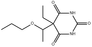 5-Ethyl-5-(1-propoxyethyl)-2,4,6(1H,3H,5H)-pyrimidinetrione Struktur