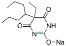 5-エチル-5-(1-プロピルブチル)-2-ソジオオキシ-4,6(1H,5H)-ピリミジンジオン 化学構造式