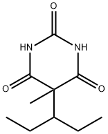 5-(1-Ethylpropyl)-5-methylbarbituric acid,67051-00-7,结构式