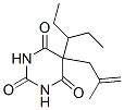 5-(1-Ethylpropyl)-5-(2-methyl-2-propenyl)barbituric acid Struktur