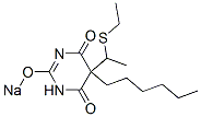 5-[1-(Ethylthio)ethyl]-5-hexyl-2-sodiooxy-4,6(1H,5H)-pyrimidinedione Struktur