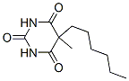 5-Hexyl-5-methyl-2,4,6(1H,3H,5H)-pyrimidinetrione Structure