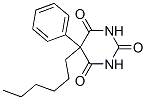 5-Hexyl-5-phenylhexahydropyrimidine-2,4,6-trione Struktur