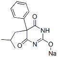 5-Isobutyl-5-phenyl-2-sodiooxy-4,6(1H,5H)-pyrimidinedione Struktur