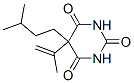 5-イソペンチル-5-イソプロペニル-2,4,6(1H,3H,5H)-ピリミジントリオン 化学構造式