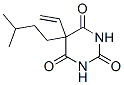 5-イソペンチル-5-ビニル-2,4,6(1H,3H,5H)-ピリミジントリオン 化学構造式