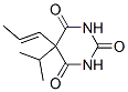 5-Isopropyl-5-(1-propenyl)-2,4,6(1H,3H,5H)-pyrimidinetrione Struktur