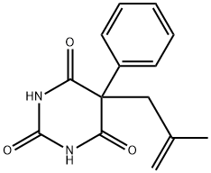 5-(2-Methyl-2-propenyl)-5-phenylbarbituric acid,67051-53-0,结构式
