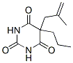 5-(2-メチル-2-プロペニル)-5-プロピル-2,4,6(1H,3H,5H)-ピリミジントリオン 化学構造式