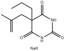 5-(2-Methyl-2-propenyl)-5-propyl-2-sodiooxy-4,6(1H,5H)-pyrimidinedione Struktur