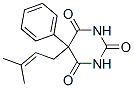 5-(3-メチル-2-ブテニル)-5-フェニル-2,4,6(1H,3H,5H)-ピリミジントリオン 化学構造式